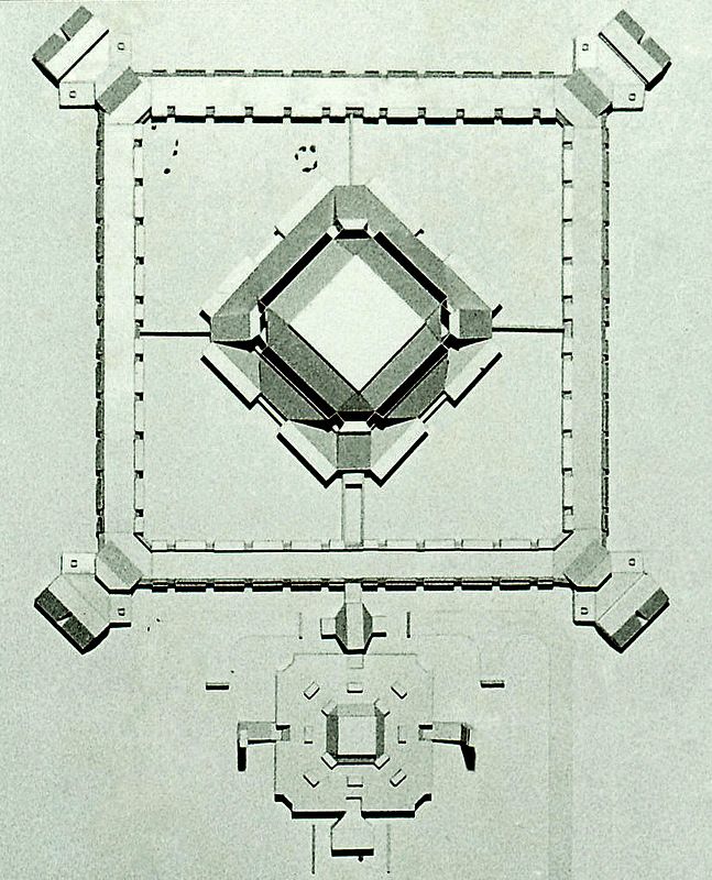 Louis Sauer Johnstone Prison, New Jersey _model - 1962, Louis Sauer Carlo Scarpa portaraits ouis Sauer  From Antonino Saggio book on Louis Saue