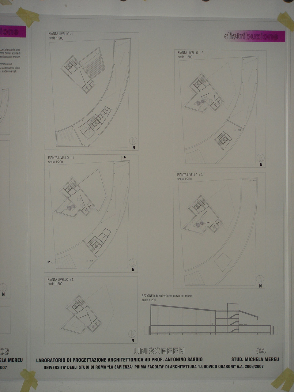 Mereu LAb IVd Prof. Antonino Saggio Architettura la sapienza Roma 2007