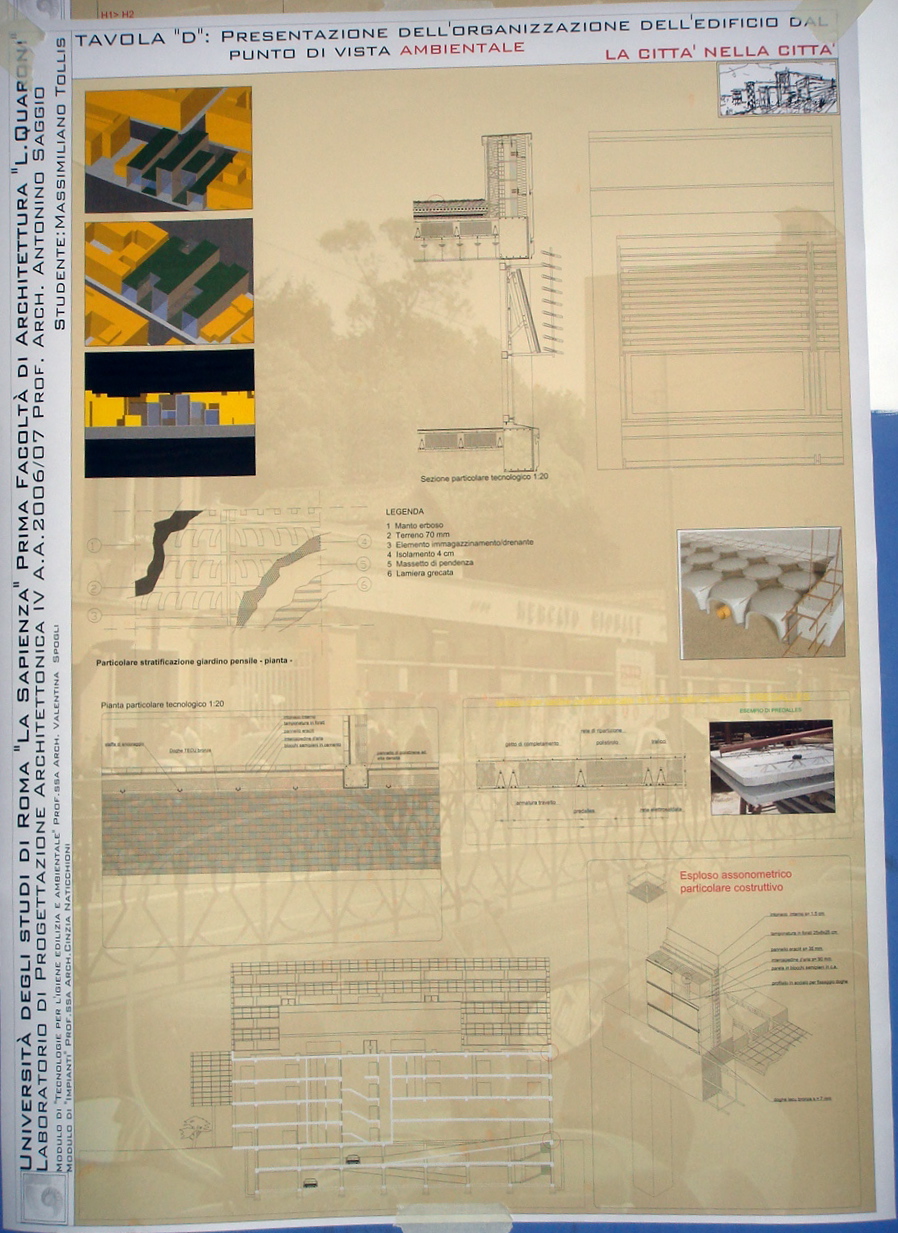 Tollis LAb IVd Prof. Antonino Saggio Architettura la sapienza Roma 2007