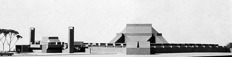 Louis Sauer Johnstone Prison, New Jersey _model - 1962, Louis Sauer Carlo Scarpa portaraits ouis Sauer  From Antonino Saggio book on Louis Saue