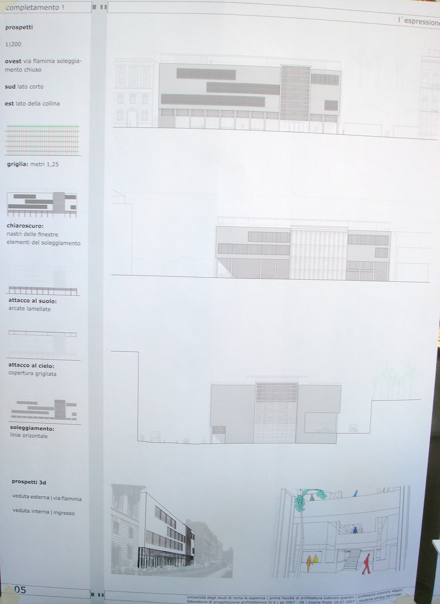 Berninger Lab IVd Prof. Antonino Saggio Architettura la sapienza Roma 2007