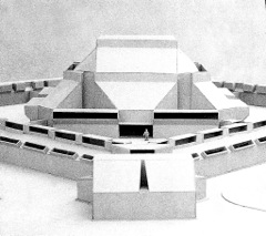 Louis Sauer Johnstone Prison, New Jersey _model - 1962, Louis Sauer Carlo Scarpa portaraits ouis Sauer  From Antonino Saggio book on Louis Saue