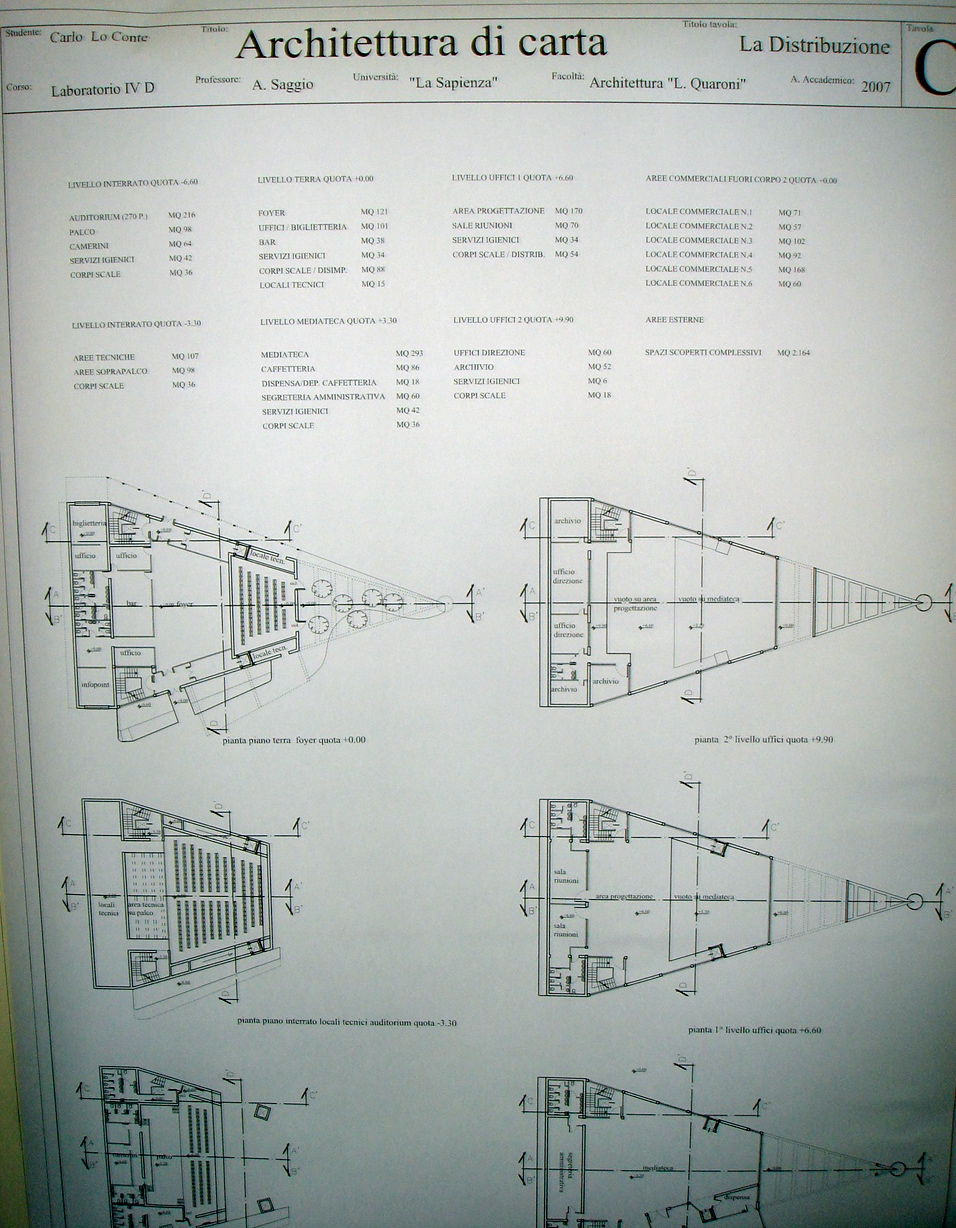 Lo Conte LAb IVd Prof. Antonino Saggio Architettura la sapienza Roma 2007